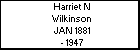 Harriet N Wilkinson