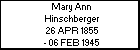 Mary Ann Hinschberger
