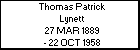 Thomas Patrick Lynett
