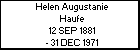 Helen Augustanie Haufe
