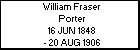William Fraser Porter
