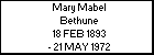 Mary Mabel Bethune