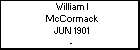 William I McCormack