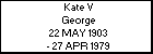 Kate V George
