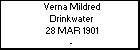 Verna Mildred Drinkwater