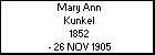 Mary Ann Kunkel