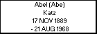 Abel (Abe) Katz