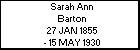 Sarah Ann Barton