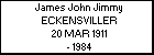 James John Jimmy ECKENSVILLER