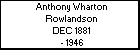 Anthony Wharton Rowlandson