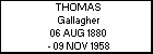 THOMAS Gallagher