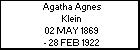 Agatha Agnes Klein