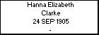 Hanna Elizabeth Clarke