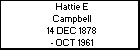 Hattie E Campbell