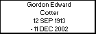 Gordon Edward Cotter
