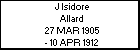 J Isidore Allard