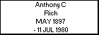 Anthony C Rich