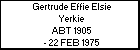 Gertrude Effie Elsie Yerkie