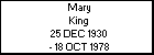 Mary King