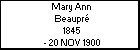 Mary Ann Beaupr