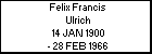 Felix Francis Ulrich