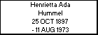 Henrietta Ada Hummel