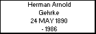 Herman Arnold Gehrke