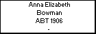 Anna Elizabeth Bowman