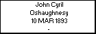 John Cyril Oshaughnesy