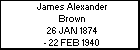 James Alexander Brown