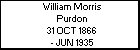 William Morris Purdon