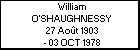 William O'SHAUGHNESSY