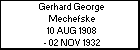Gerhard George Mechefske