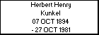 Herbert Henry Kunkel