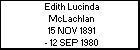 Edith Lucinda McLachlan