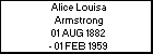 Alice Louisa Armstrong
