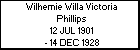 Wilhemie Willa Victoria Phillips