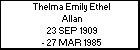 Thelma Emily Ethel Allan