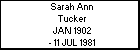 Sarah Ann Tucker