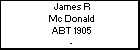 James R Mc Donald