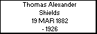 Thomas Alexander Shields