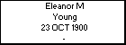 Eleanor M Young