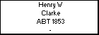 Henry W Clarke