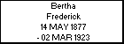 Bertha Frederick