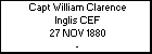 Capt William Clarence Inglis CEF