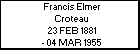 Francis Elmer Croteau