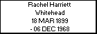 Rachel Harriett Whitehead