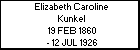 Elizabeth Caroline Kunkel