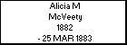 Alicia M McVeety