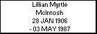 Lillian Myrtle McIntosh
